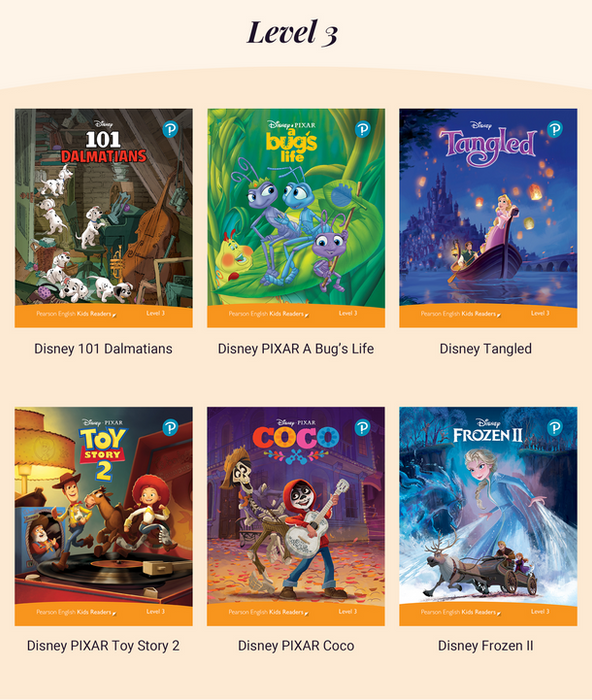 Pearson - Disney Level Reader - Level 3 (6 books)