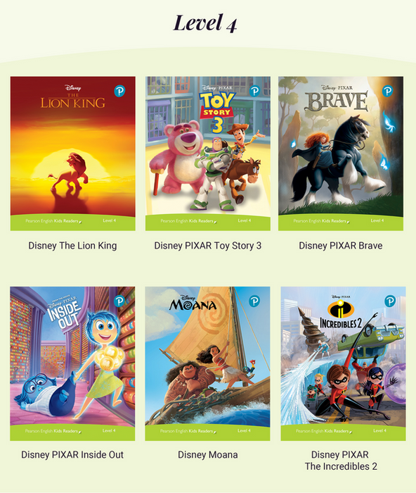 Pearson - Disney Level Reader - Level 4 (6 books)