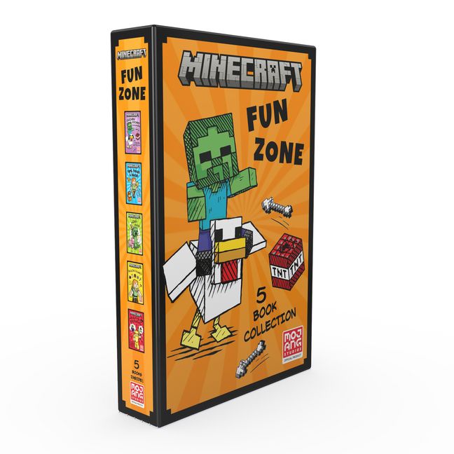 Minecraft Fun Zone 5 Book Collection: Includes Chicken Jockey Challenges, Tips, Tricks and Hacks, Joke Book, Brain Games and Would You