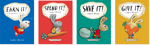 Money Bunny Book Set: Earn It, Spend It, Save It & Give It (4 books)