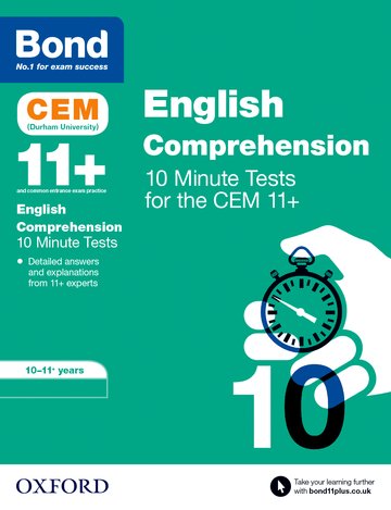 Bond 11+: CEM English Comprehension 10 Minute Tests: 10-11 Years