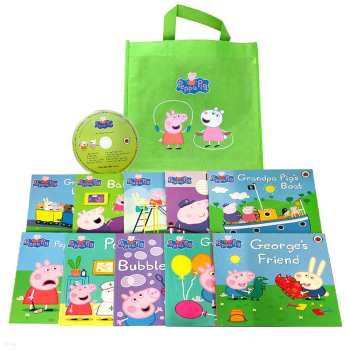 Peppa Pig Lime Bag Set (10 Books)