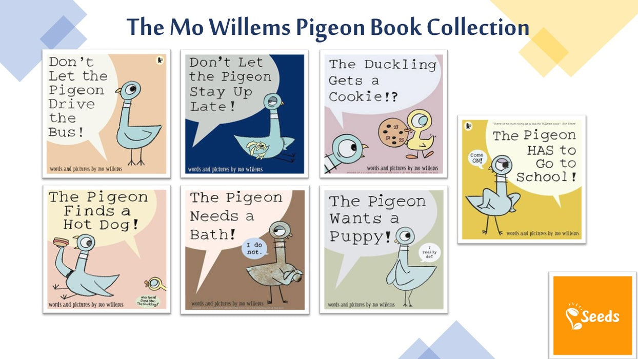 The Mo Willems Pigeon Book Collection (7 books)
